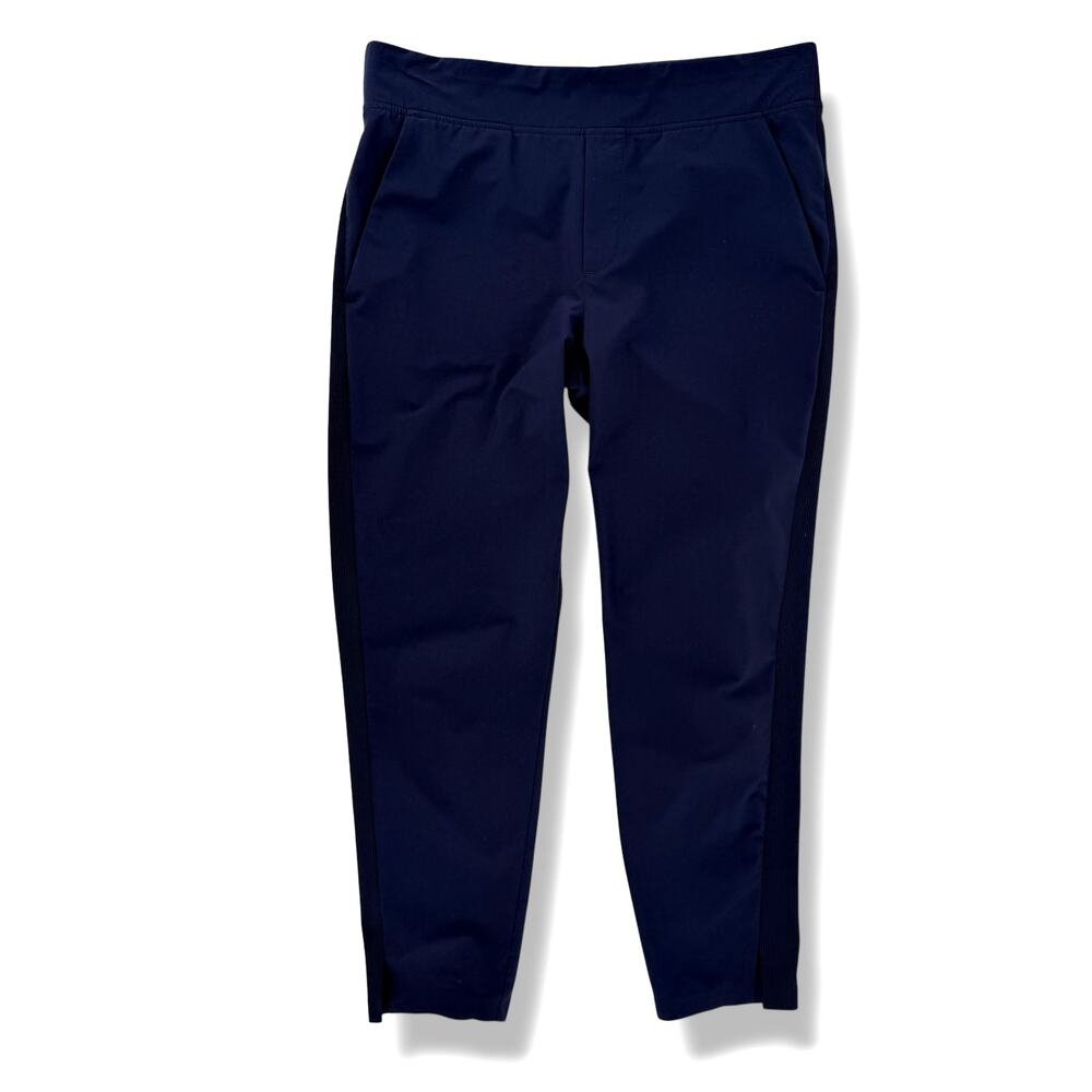 Athleta Brooklyn Mid Rise Ankle Pants Womens Sz 4 Petite Navy Blue